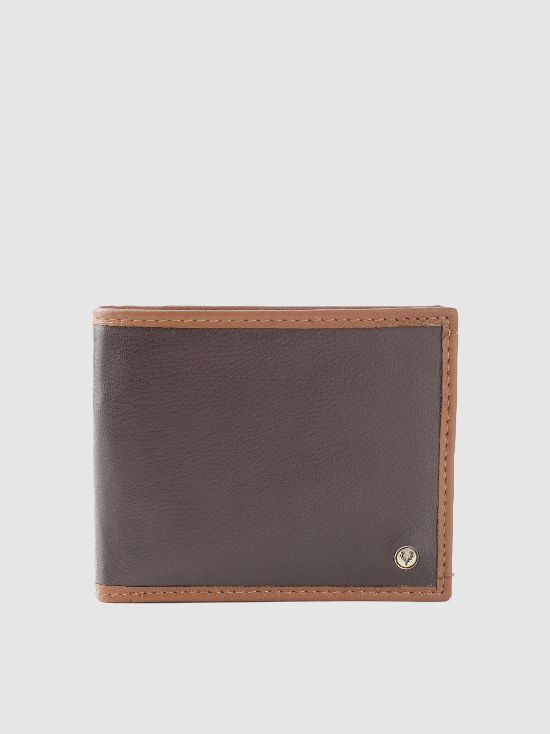 

Allen Solly Men Leather Two Fold Wallet, Brown