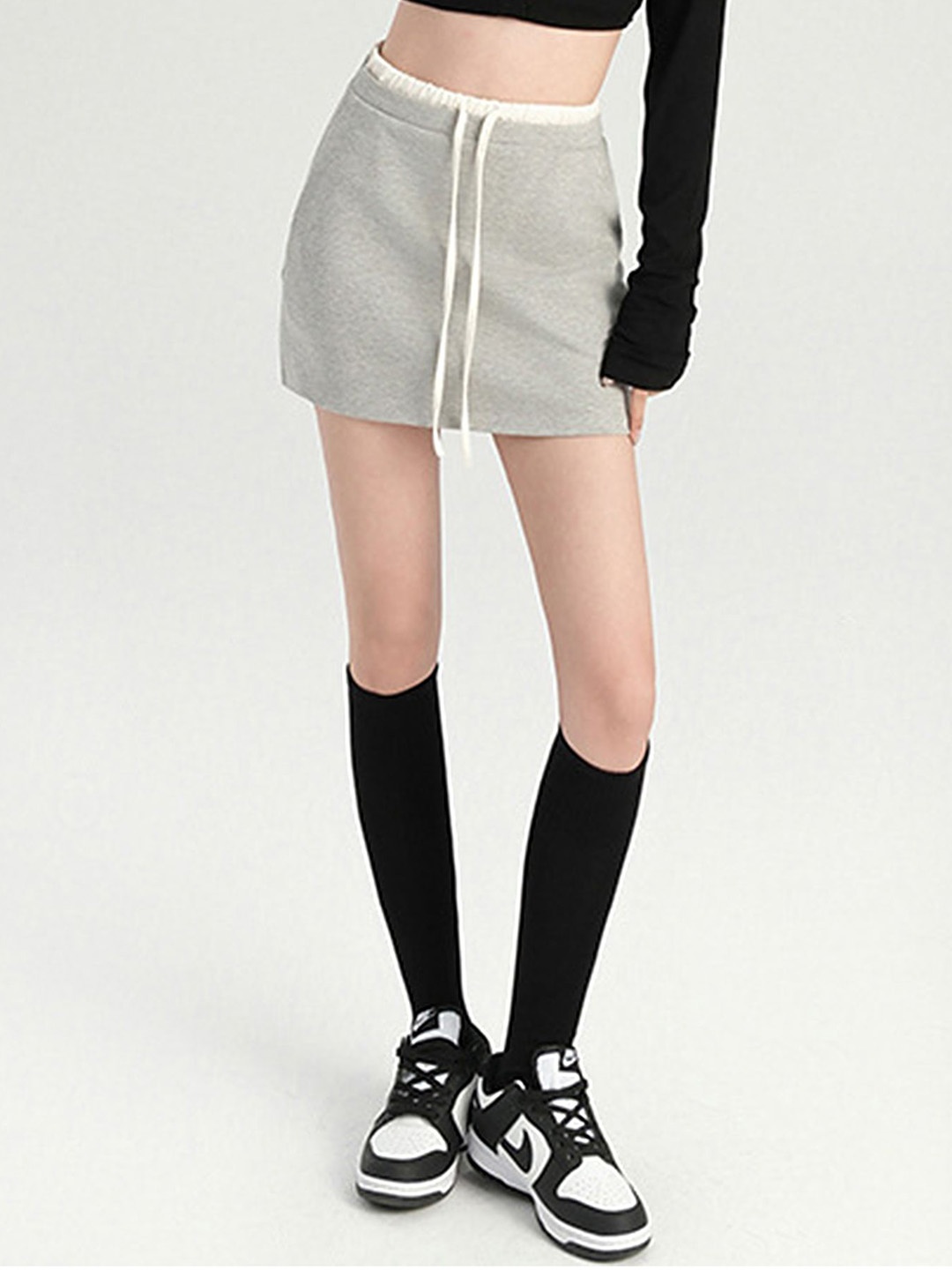 

LULU & SKY Women A-Line Mini Skirt, Grey