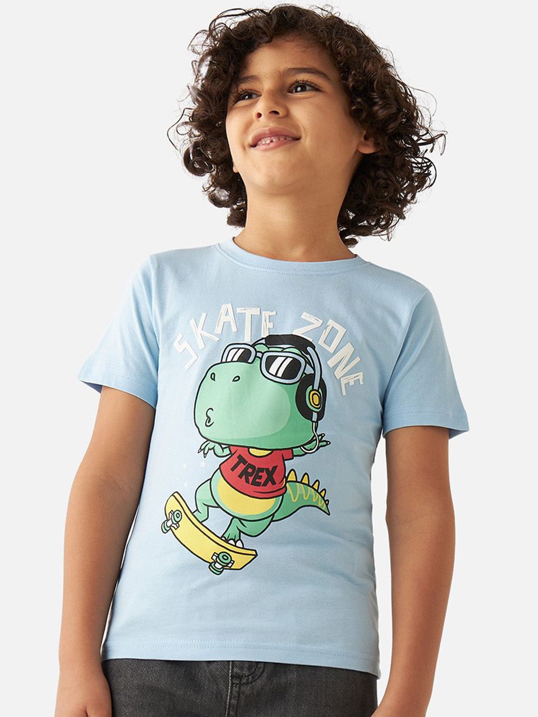 

Juniors by Babyshop Kids Cotton Printed T-shirt, Blue