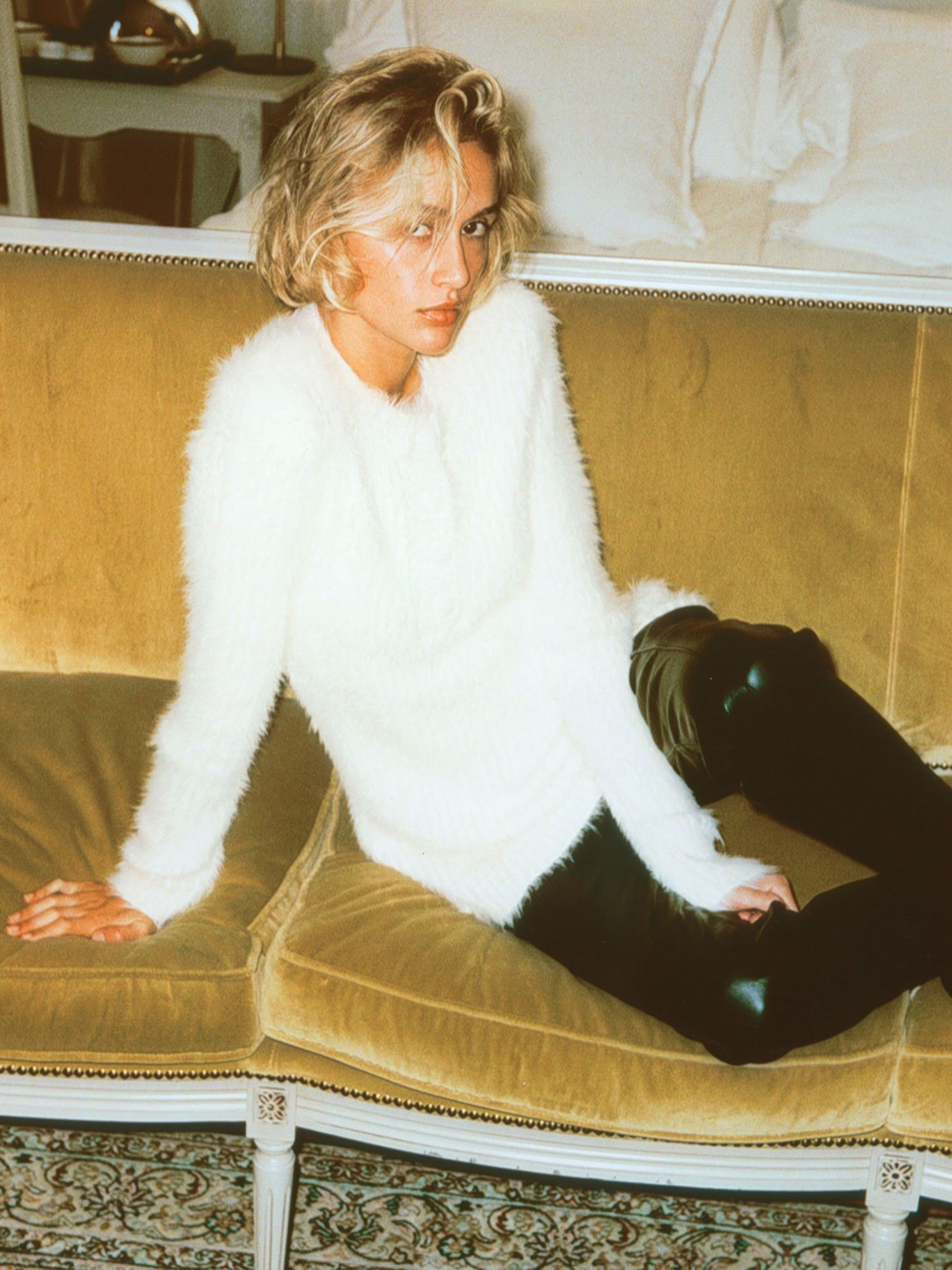 

H&M Fluffy-Knit Jumper, White