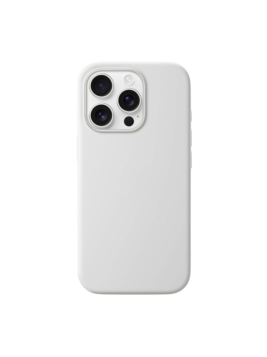 

TREEMODA Solid Printed iPhone 16 Pro Back Case Mobile Accessories, White