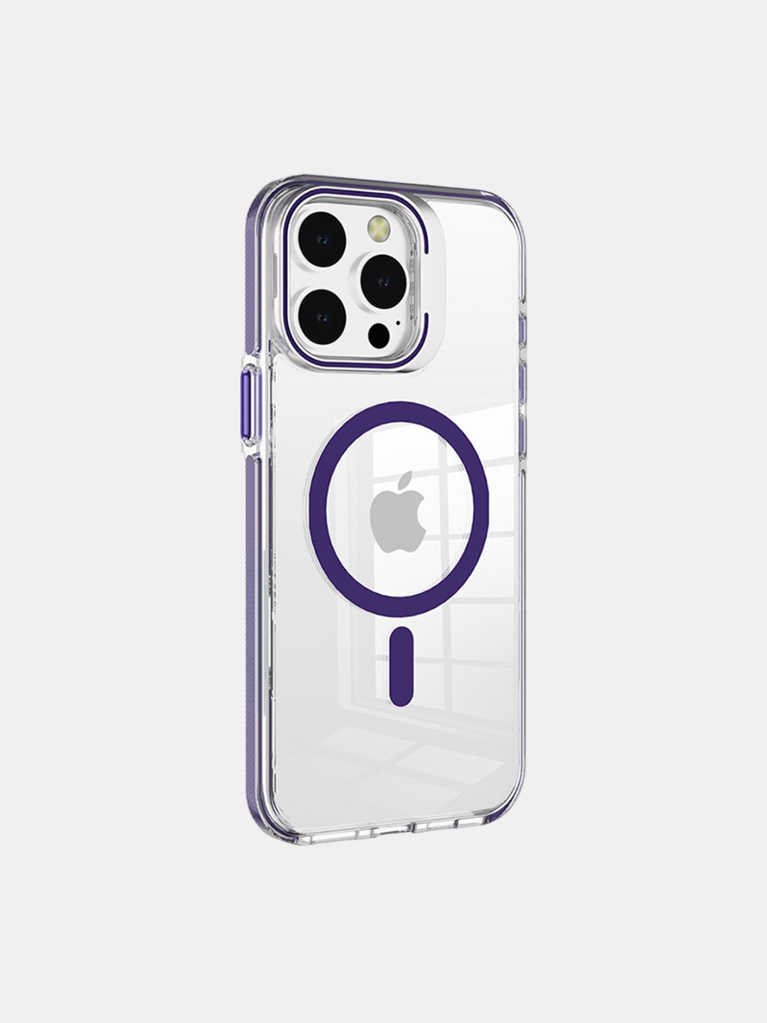 

macmerise Solid Printed iPhone 15 Pro Max Bumper Case Mobile Accessories, Purple