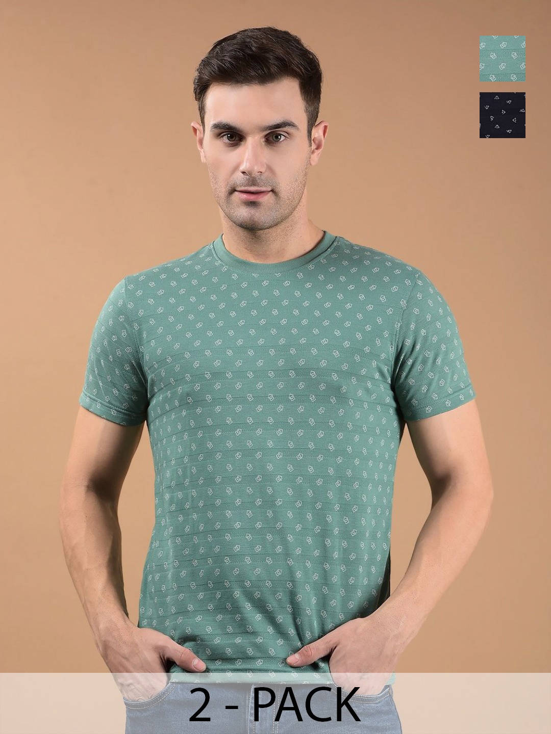 

Dollar Men 2 Printed Pockets T-shirt, Multi
