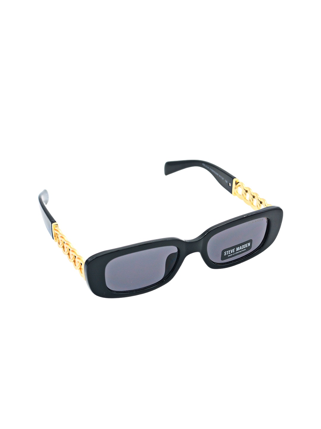 

Steve Madden Women Rectangle Sunglasses with UV Protected Lens X17007, Rose gold