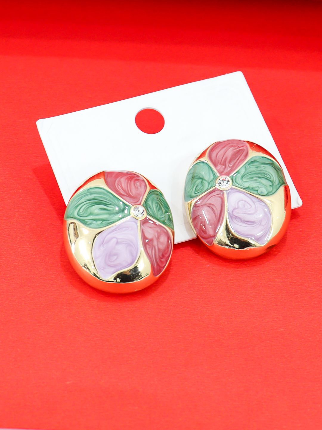 

Krelin Floral Studs Earrings, Multi