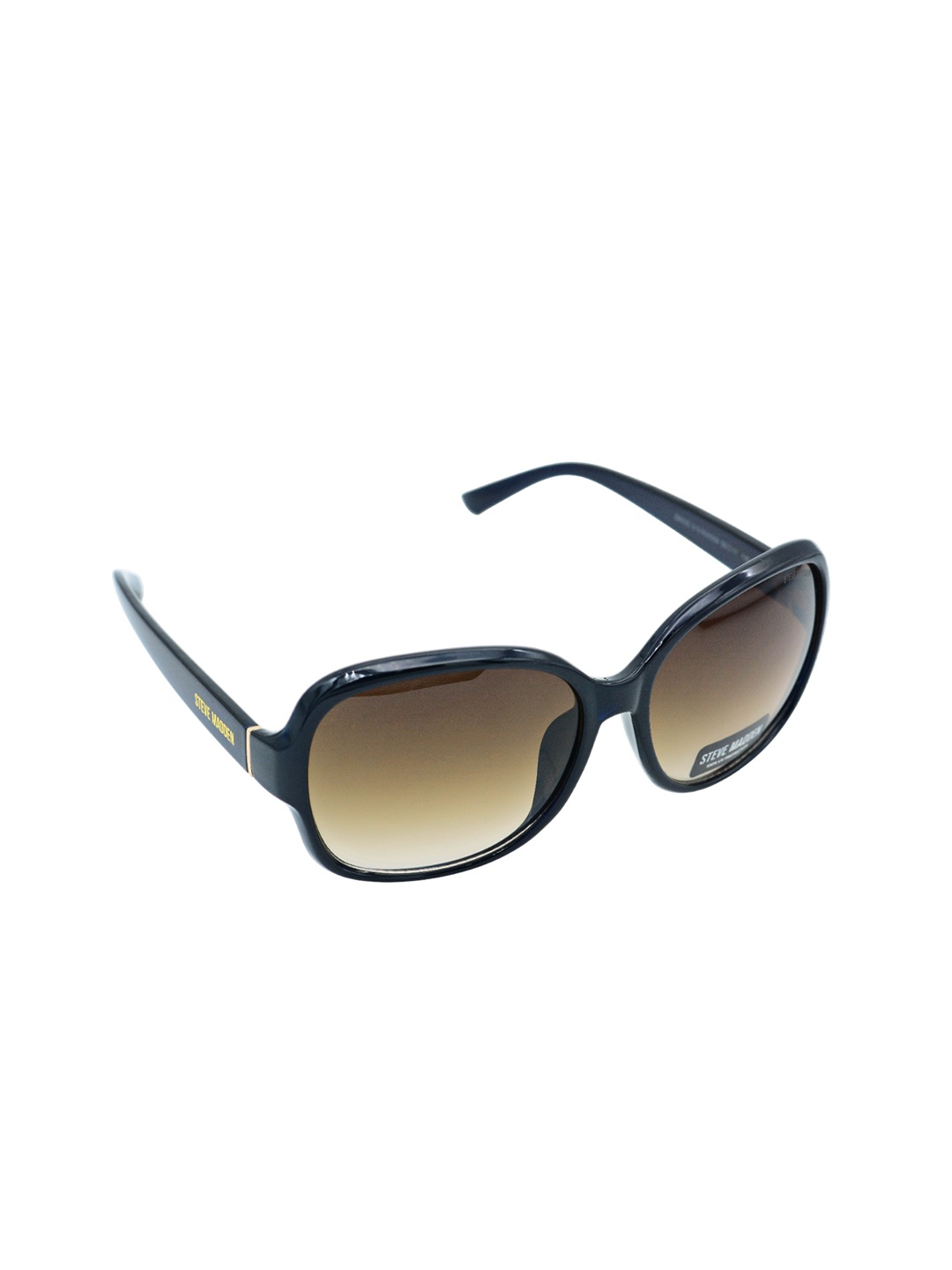 

Steve Madden Women Oval Sunglasses with UV Protected Lens X17045, Brown