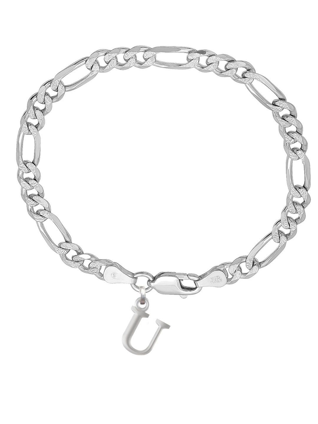 

AKSHAT SAPPHIRE Men Sterling Silver Link Bracelet