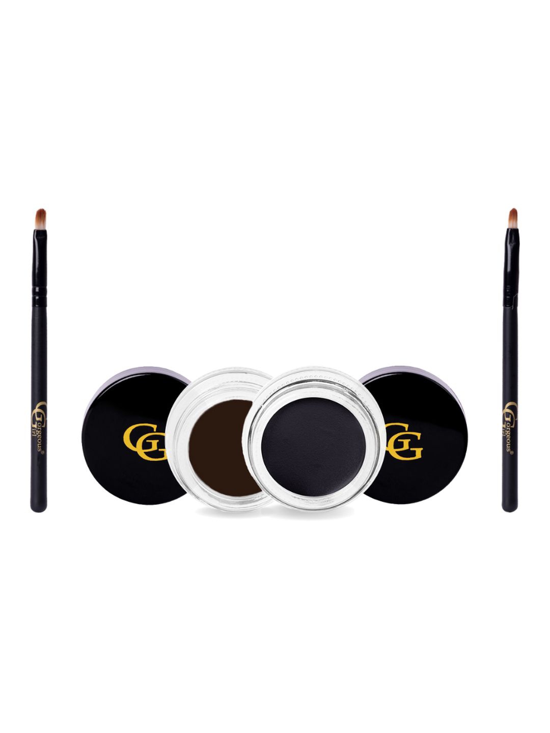 

Gorgeous Girl Set of 2 Matte Gel Eyeliner With Brush - 20 g - Black & Dark Brown