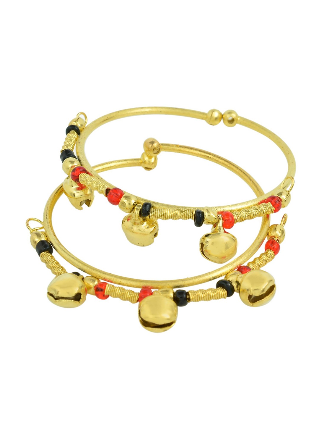 

MEMOIR Unisex Kids 2 Brass Antique Gold-Plated Charm Bracelet