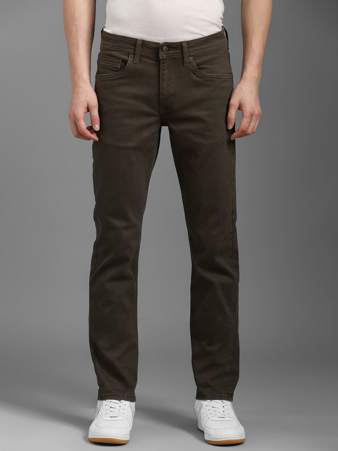 

Louis Philippe Jeans Men Slim Fit Jeans, Brown