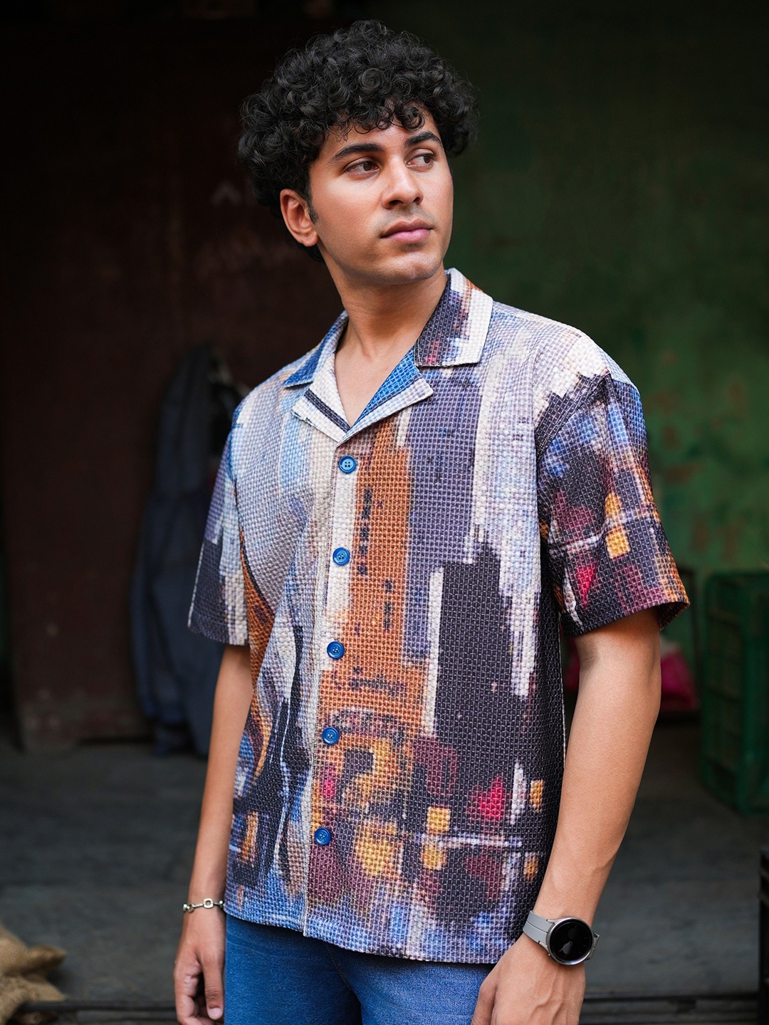 

Big Bunny Men Custom Opaque Casual Shirt, Multi
