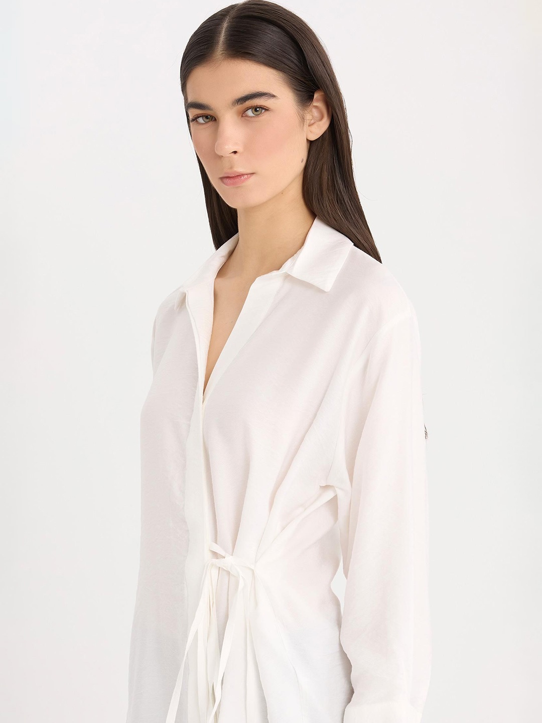 

DeFacto Women Opaque Casual Shirt, Na