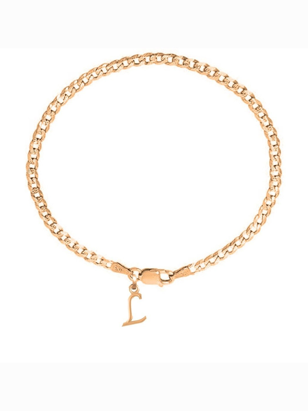 

AKSHAT SAPPHIRE Men Sterling Silver Gold-Plated Link Bracelet