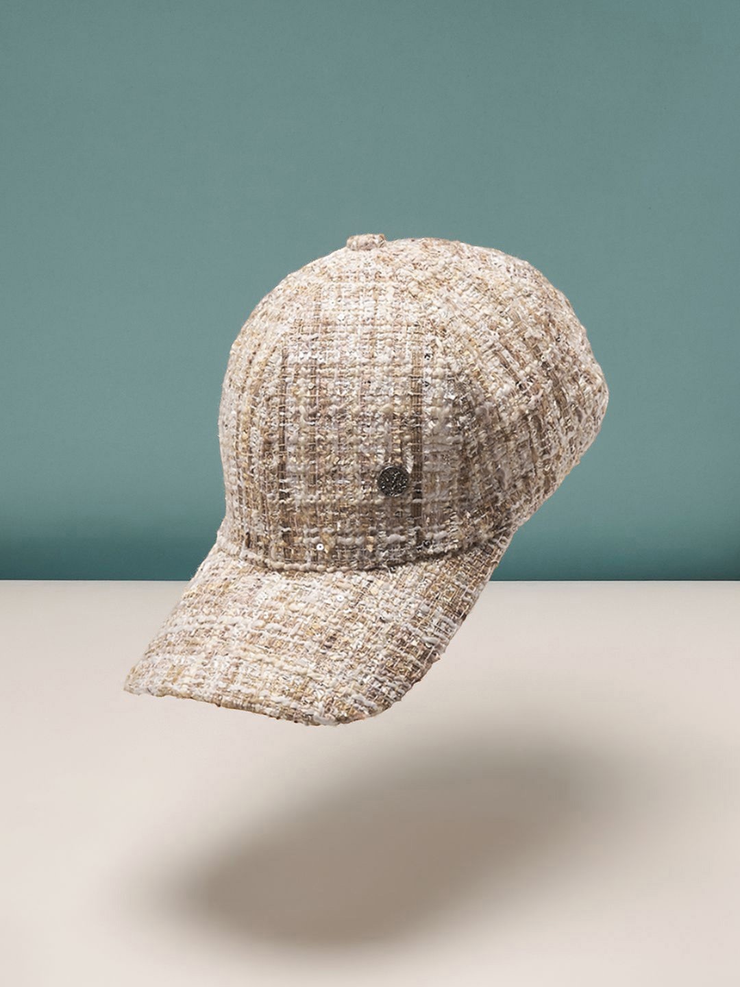 

HAUTE SAUCE by Campus Women Self Design Baseball Cap, Beige