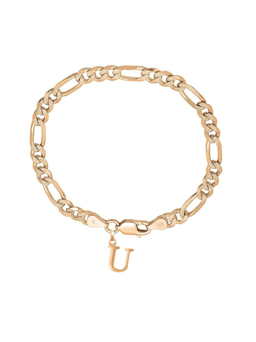 

AKSHAT SAPPHIRE Men Sterling Silver Link Bracelet, Gold