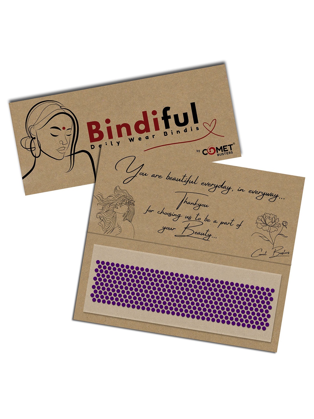 

Comet Busters Bindiful Traditional Bindi - Purple
