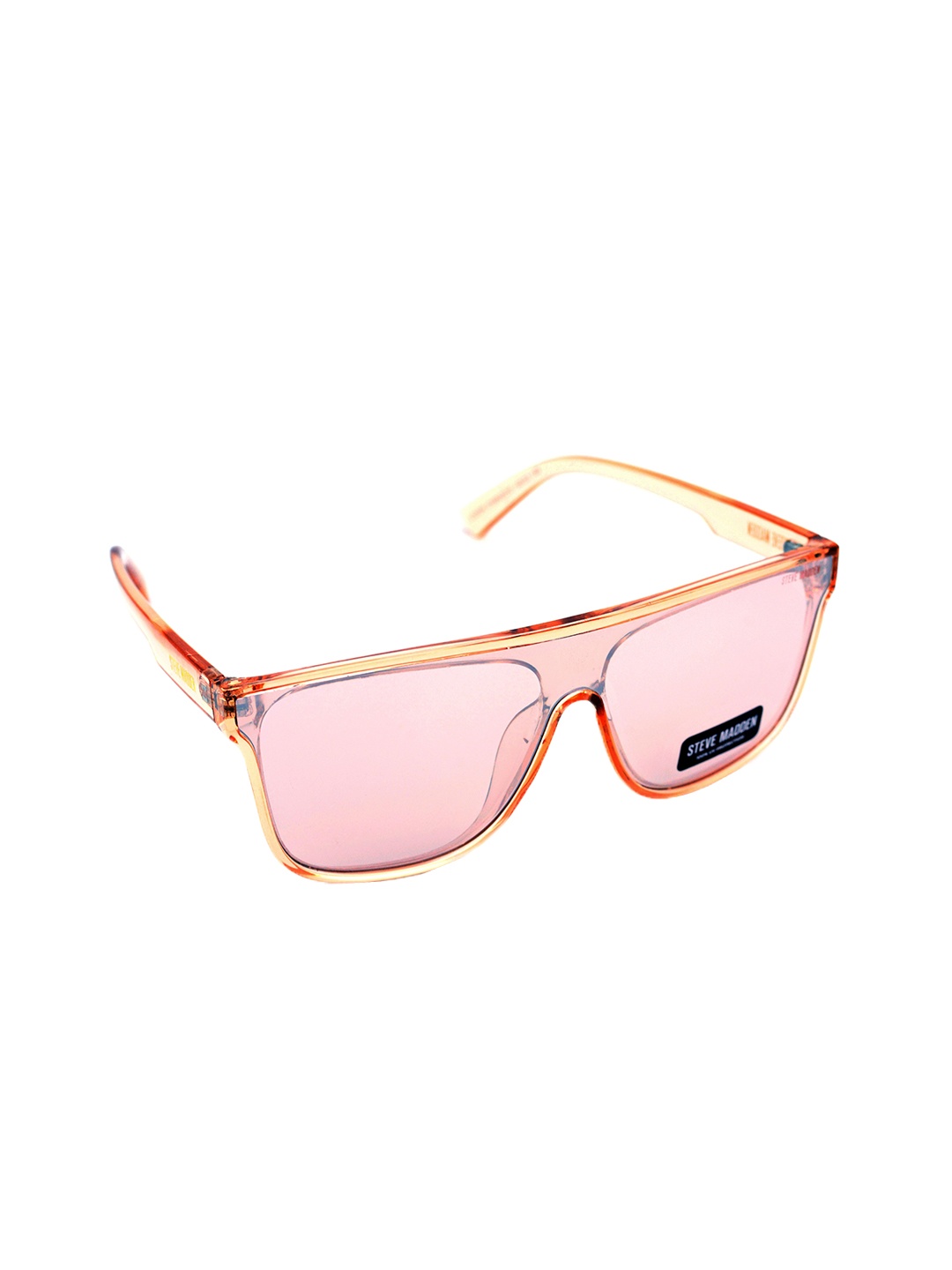 

Steve Madden Women Rectangle Sunglasses with UV Protected Lens X17102, Brown
