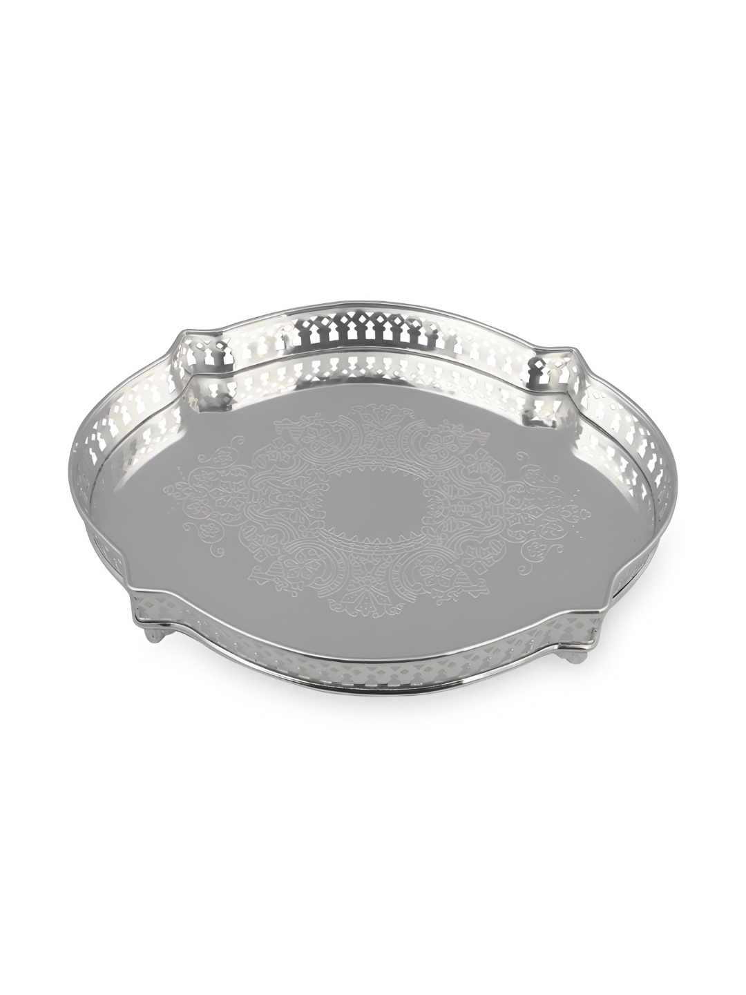 

THE HOME CO. Grey 2025 Wood 1 Pieces Dishwasher Safe Serving Tray