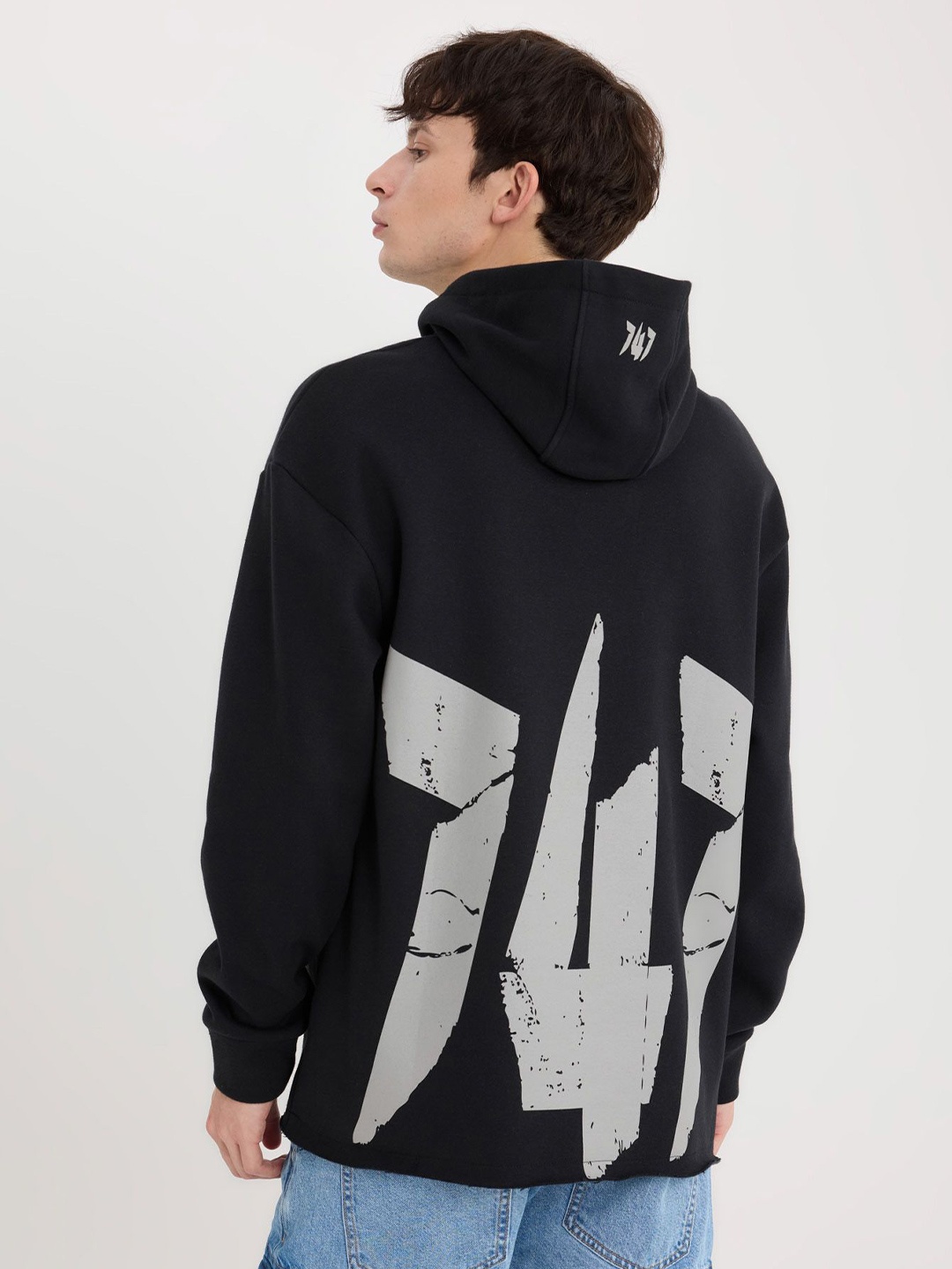 

DeFacto Men Typography Printed Pullover, Black