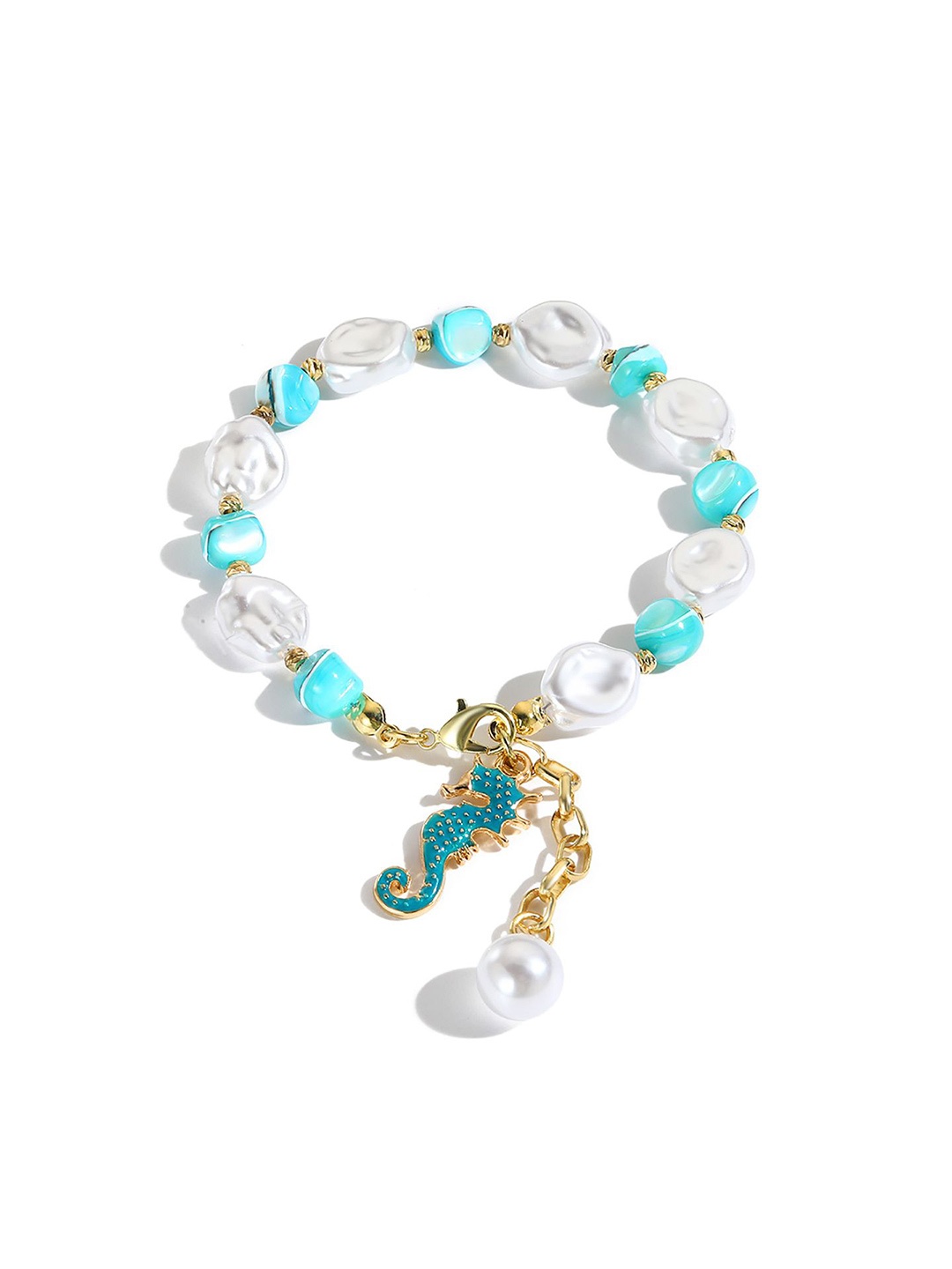 

StyleCast x Revolte Women Handcrafted Gold-Plated Charm Bracelet
