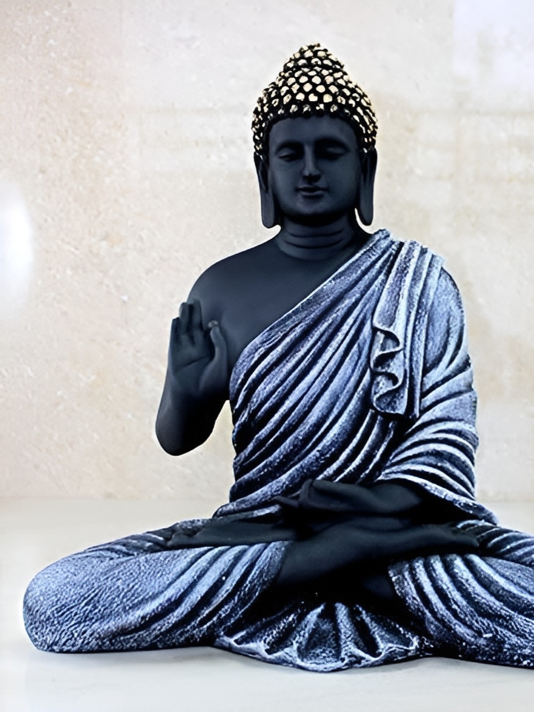 

Craft N Decor Blue Buddha Idol Showpiece