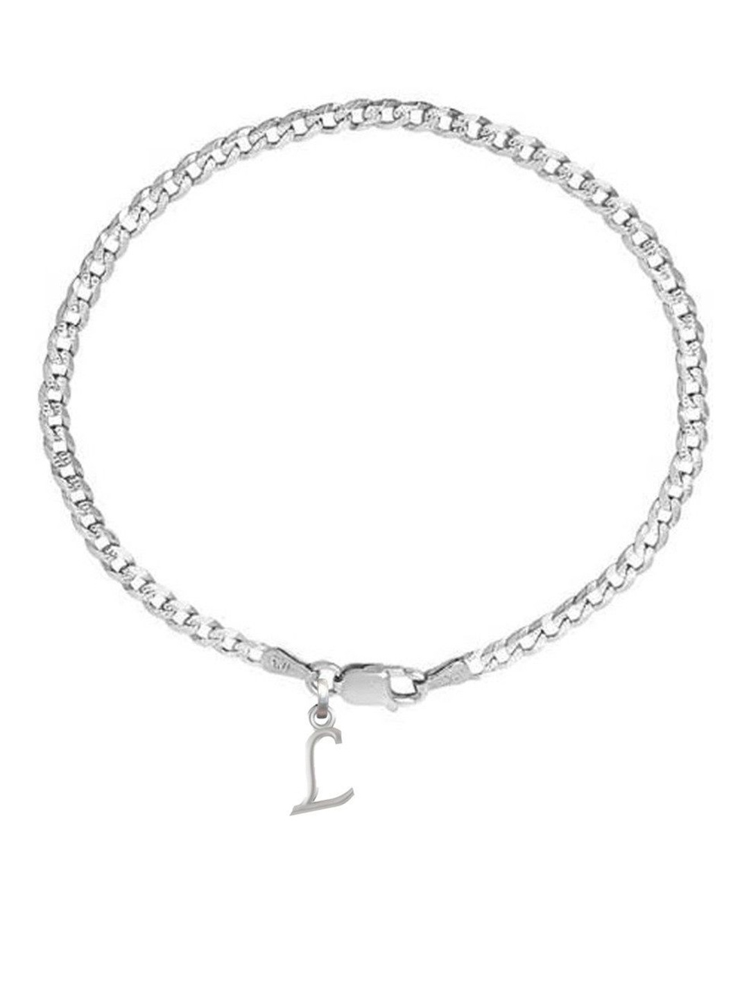 

AKSHAT SAPPHIRE Men Sterling Silver Link Bracelet