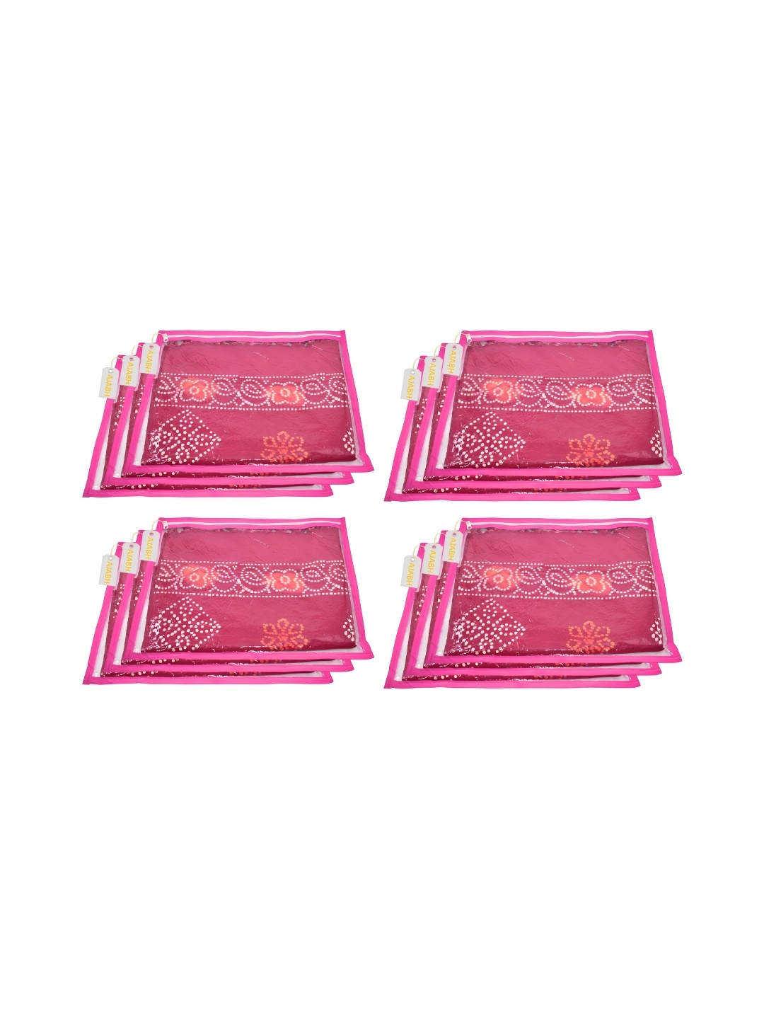

Ajabh Pink & Transparent 12 Pieces Multi-Utility Organisers