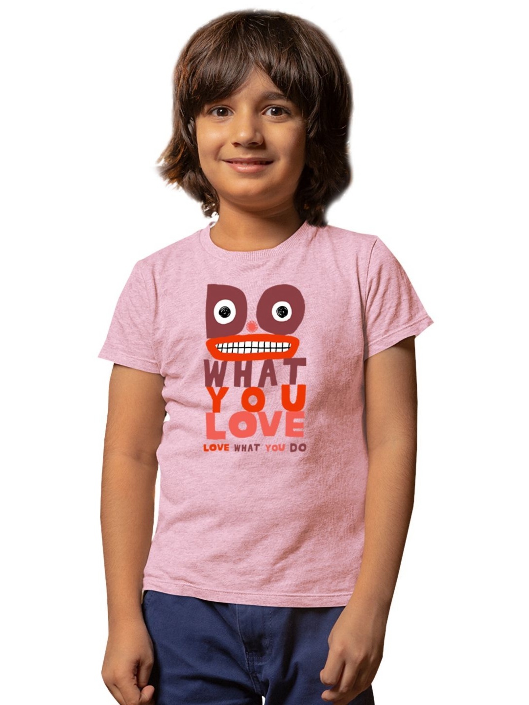 

Tantra Kids Typography Printed T-shirt, Pink