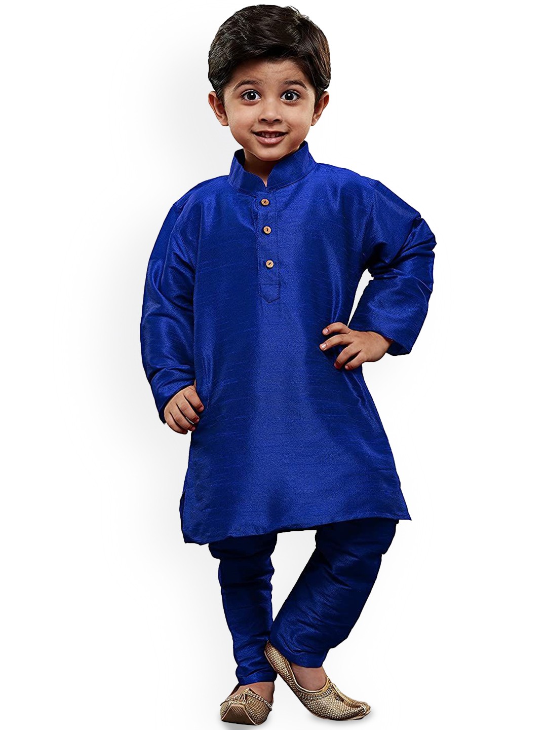 

BAESD Boys Regular Kurta with Pyjamas, Blue