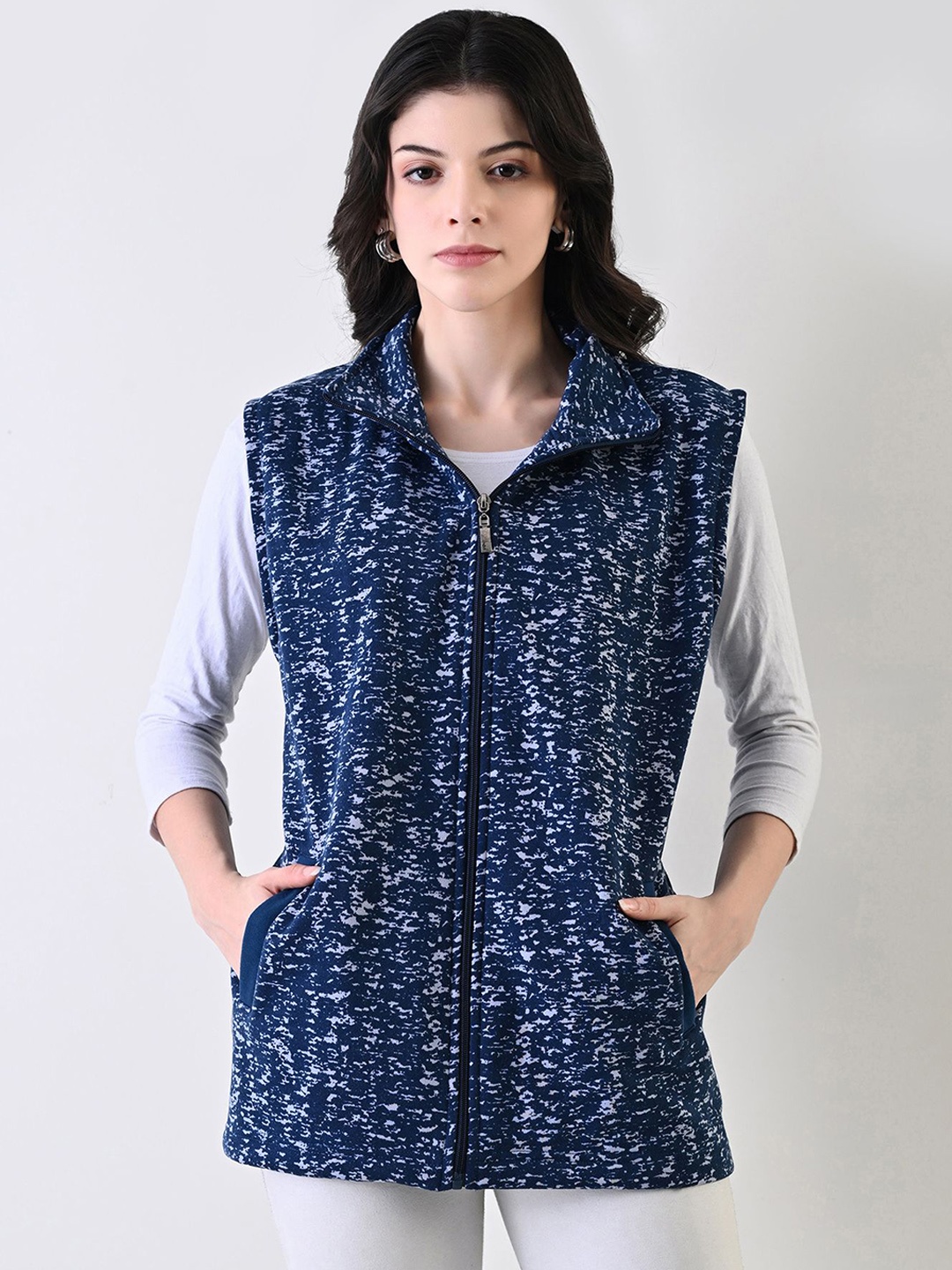 

BAESD Women Fleece Lightweight Open Front Jacket, Blue