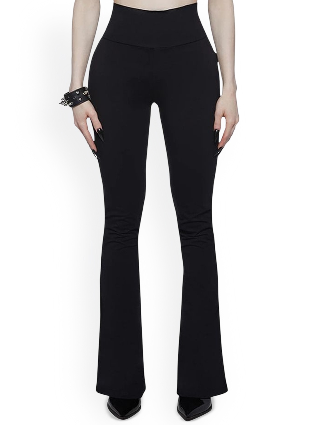 

LULU & SKY Women Embellished Bootcut Treggings, Black