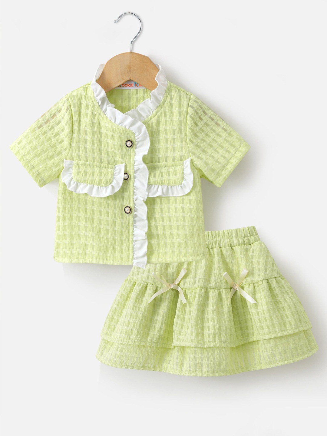 

Mark & Mia Girls Top with Skirt, Green