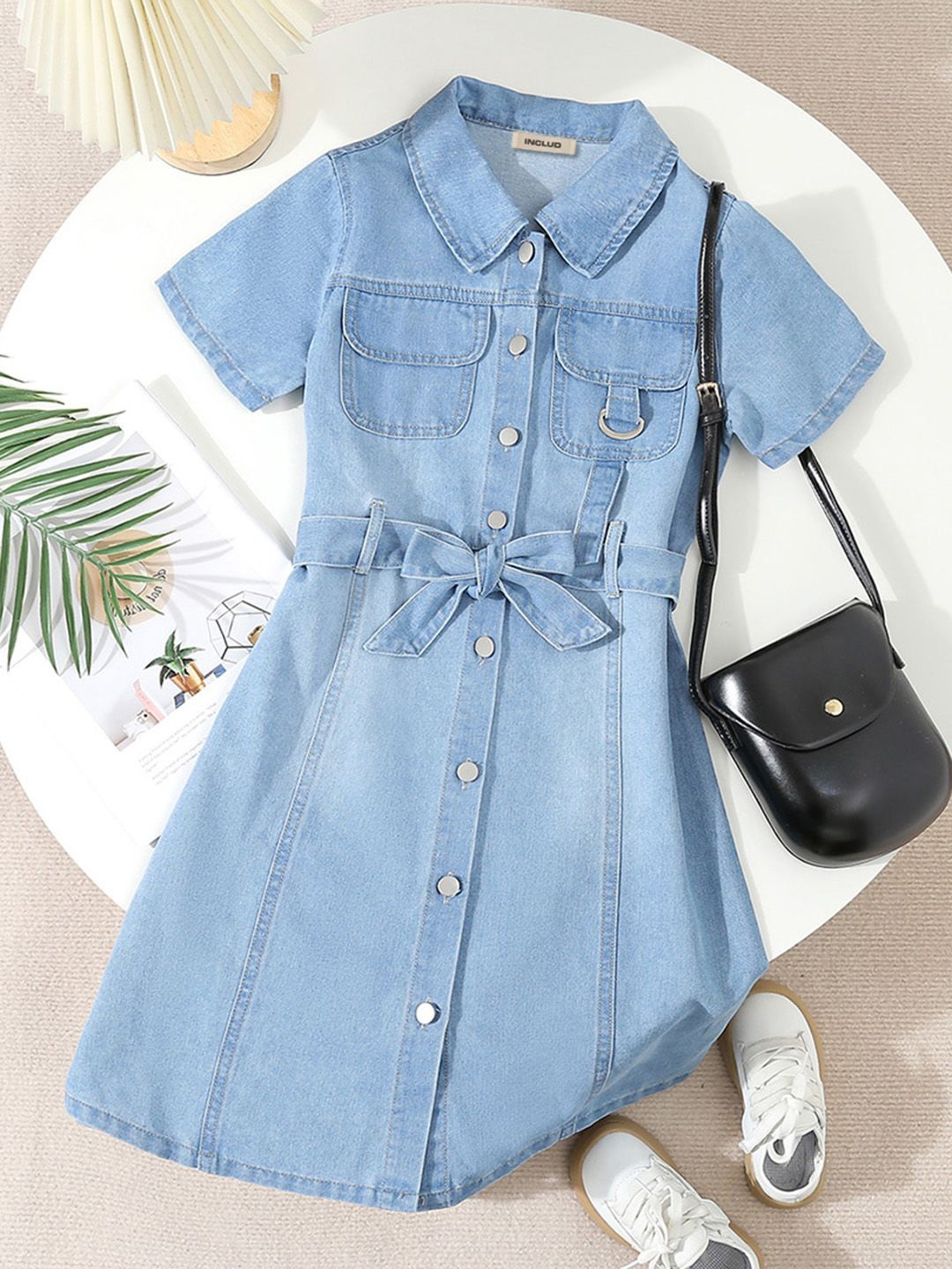 

INCLUD Shirt Dress, Blue