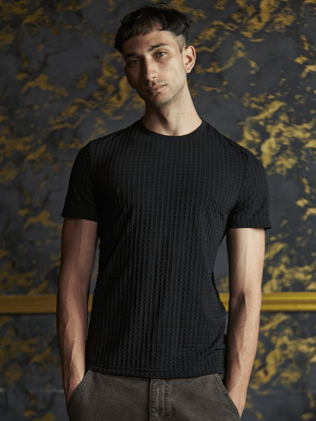 

ODETTE Men Pockets T-shirt, Black