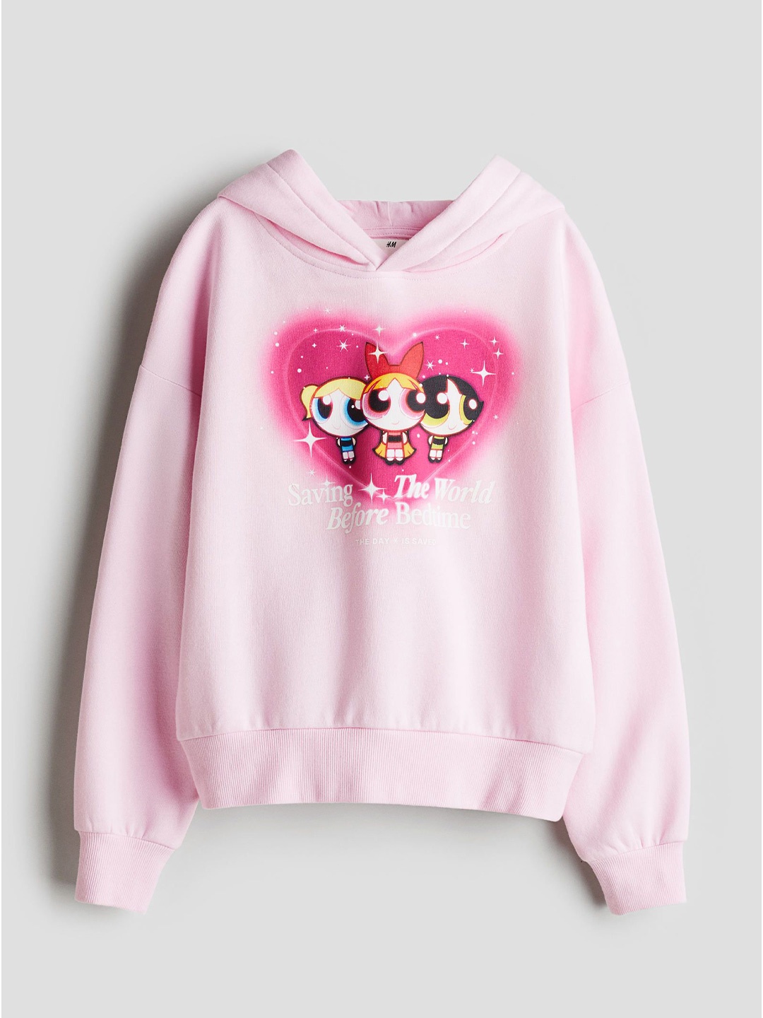 

H&M Girls Oversized Printed Hoodie, Pink