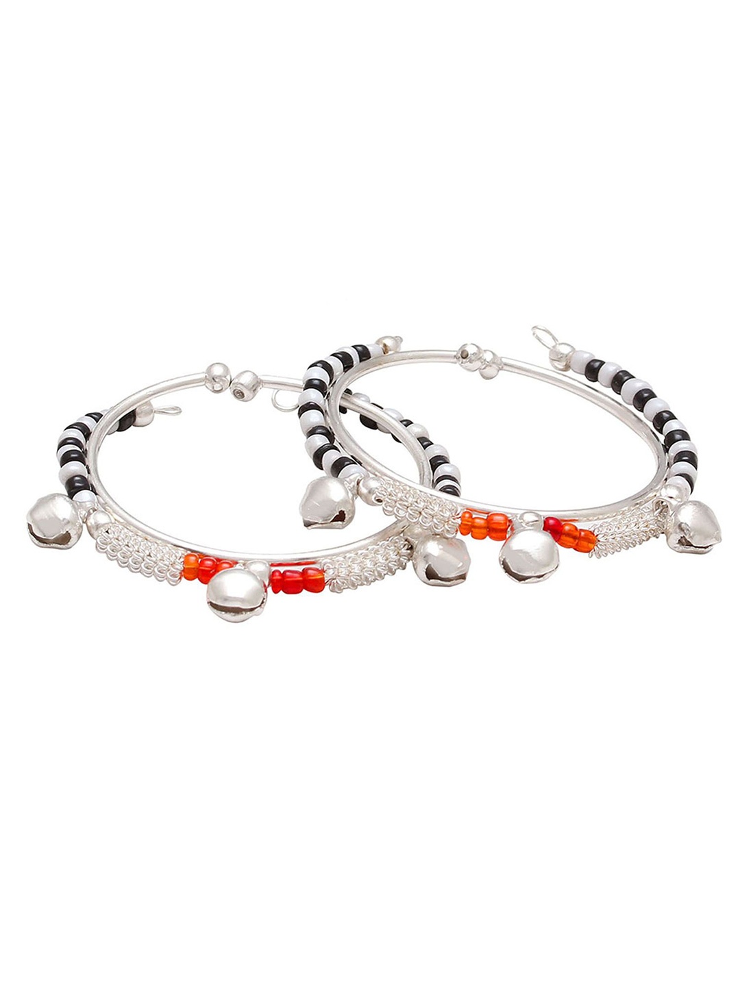 

MEMOIR Unisex Kids 2 Brass Antique Silver-Plated Charm Bracelet