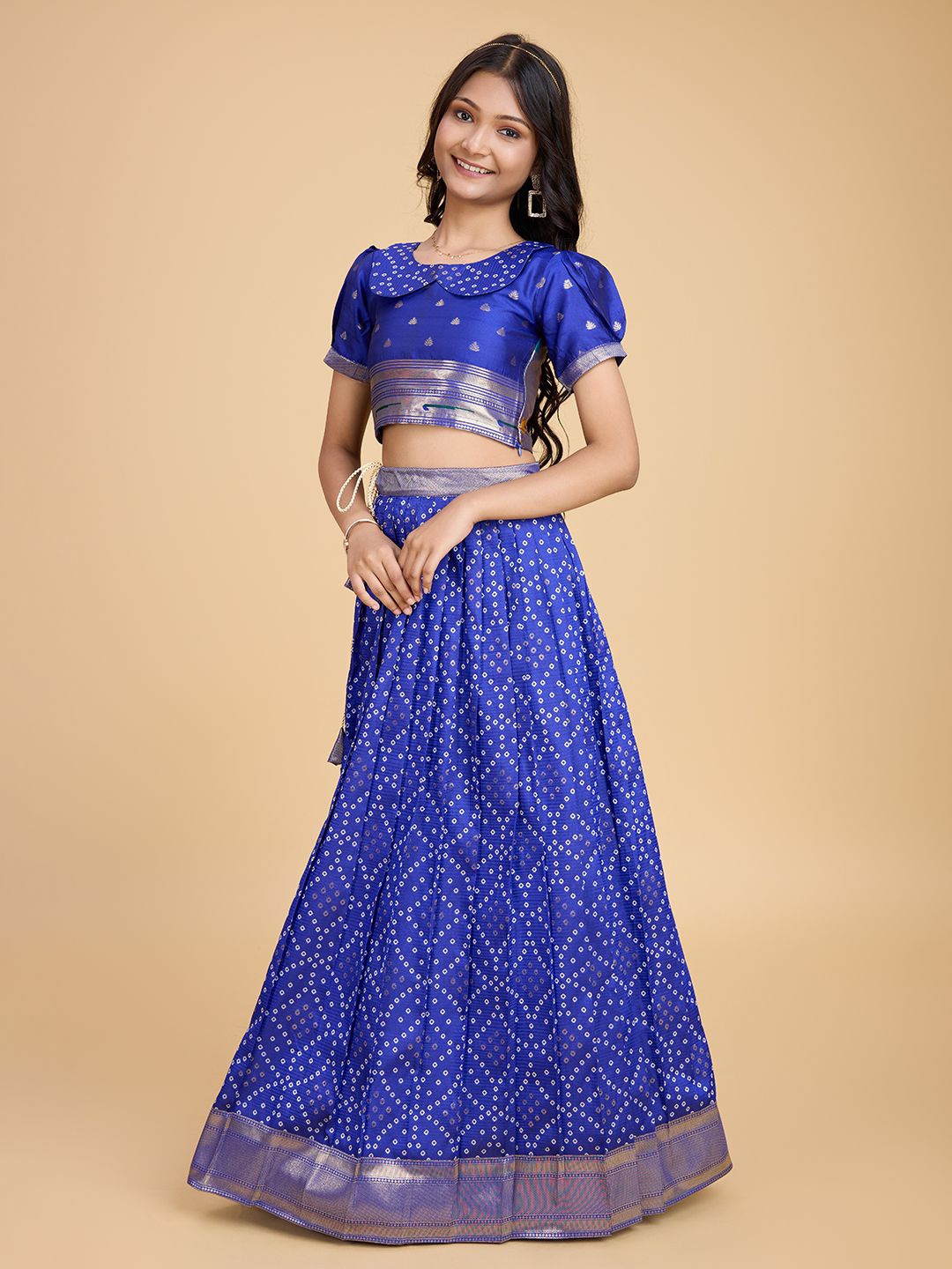 

Tasarika Girls Ready to Wear Lehenga &, Violet