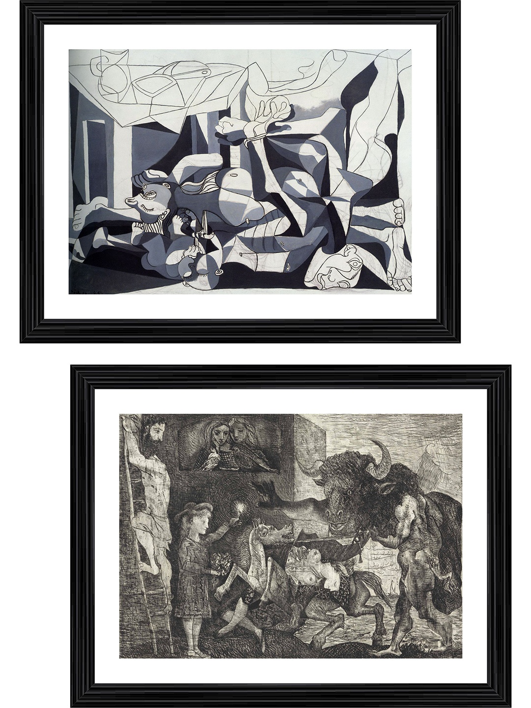 

Adventures India Grey & Black 2 Pieces Wooden Painting Wall Art