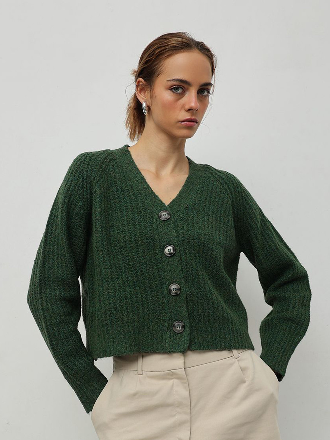

STREET 9 Women Cardigan, Green