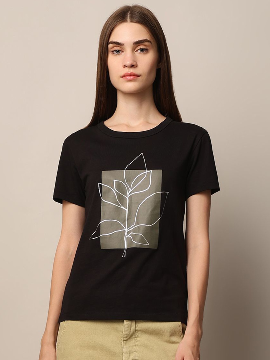 

ONLY Women Printed T-shirt, Black
