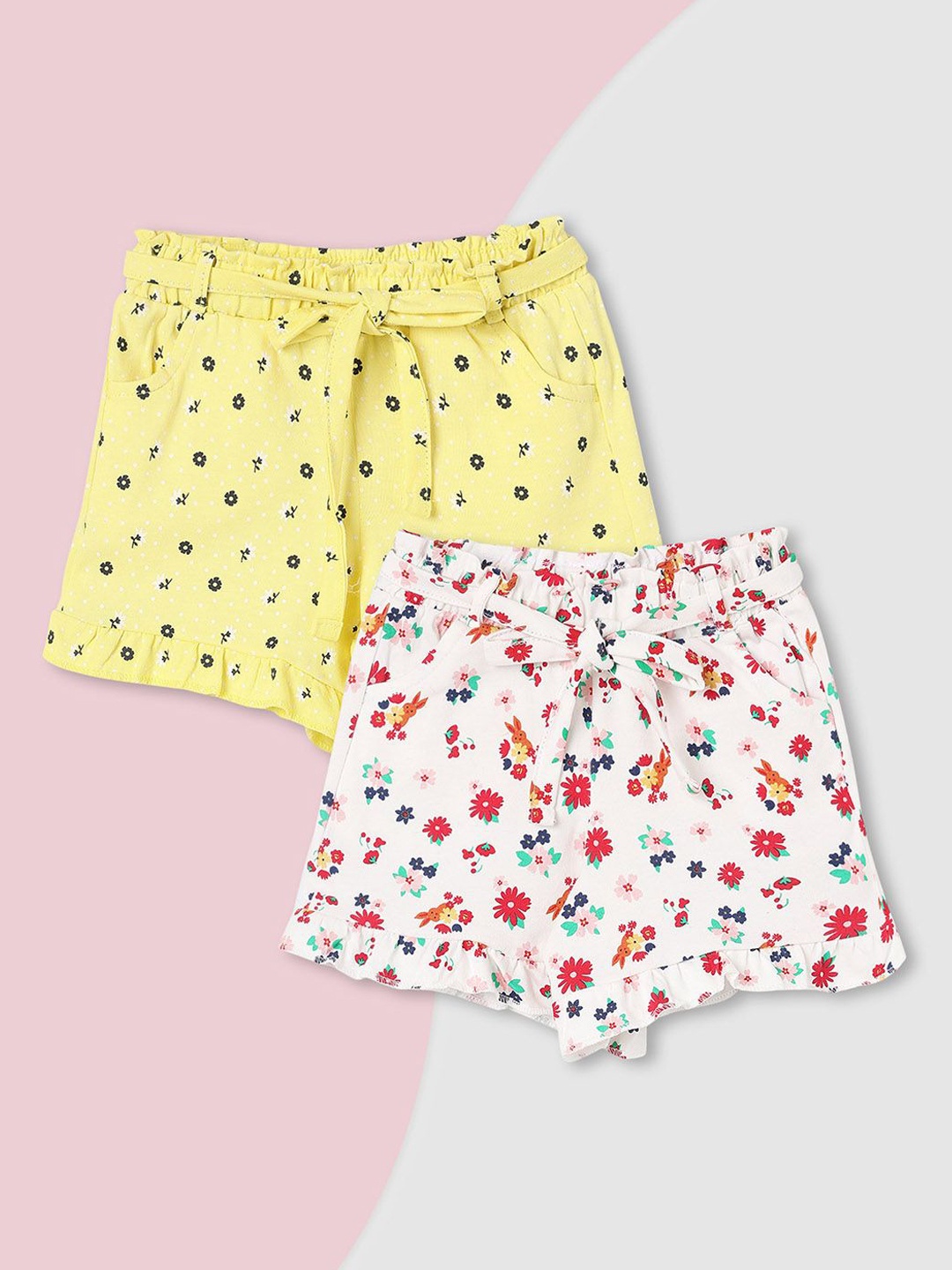 

Max Girls Pack of 2 Printed Shorts, Multi