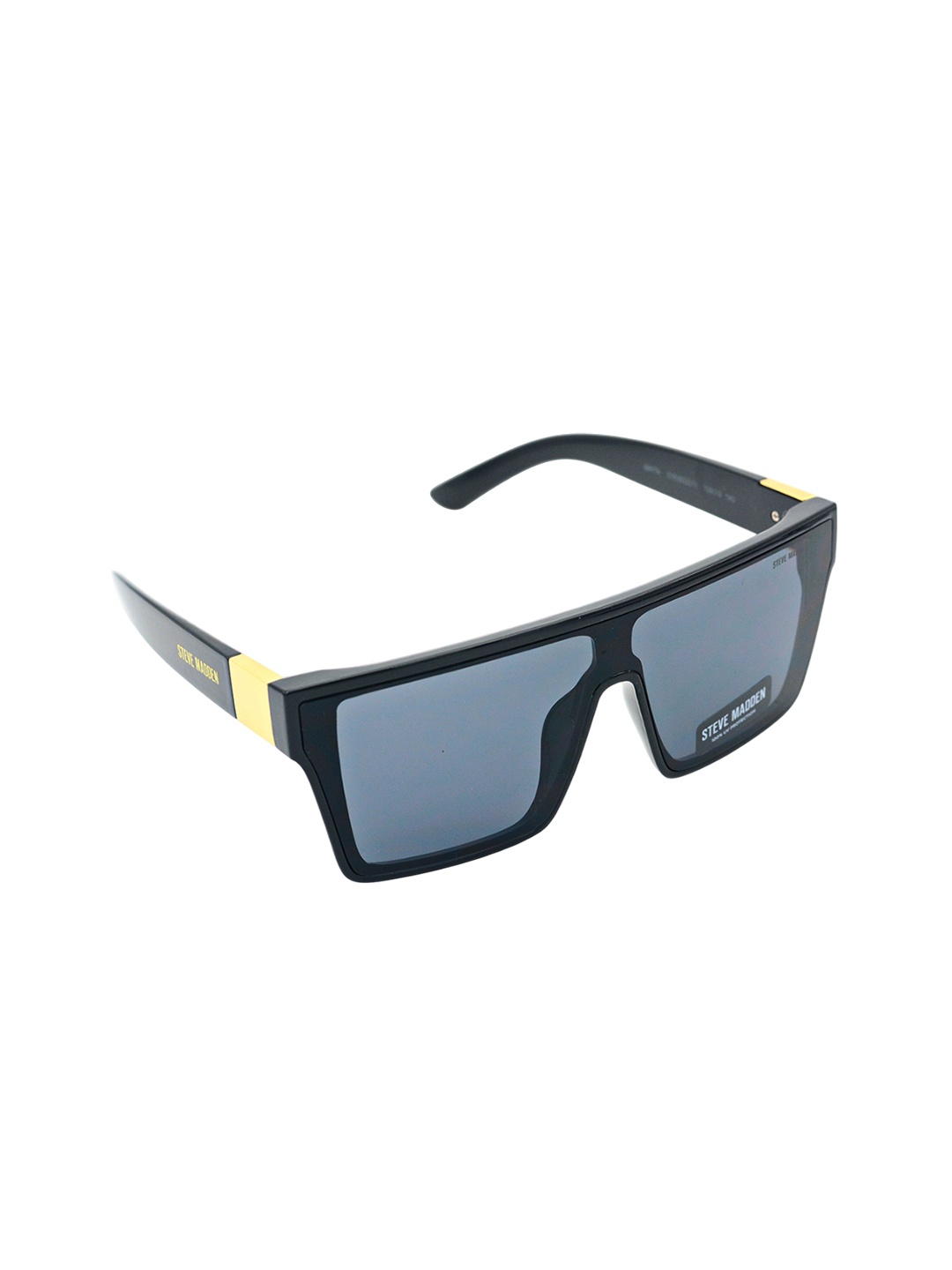 

Steve Madden Men Square Sunglasses with UV Protected Lens X17110, Transparent