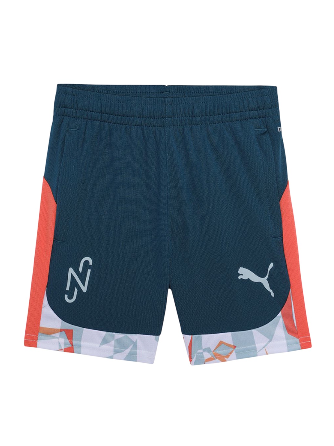 

Puma x Neymar JR Kids Printed Mid Rise Football Shorts, Blue