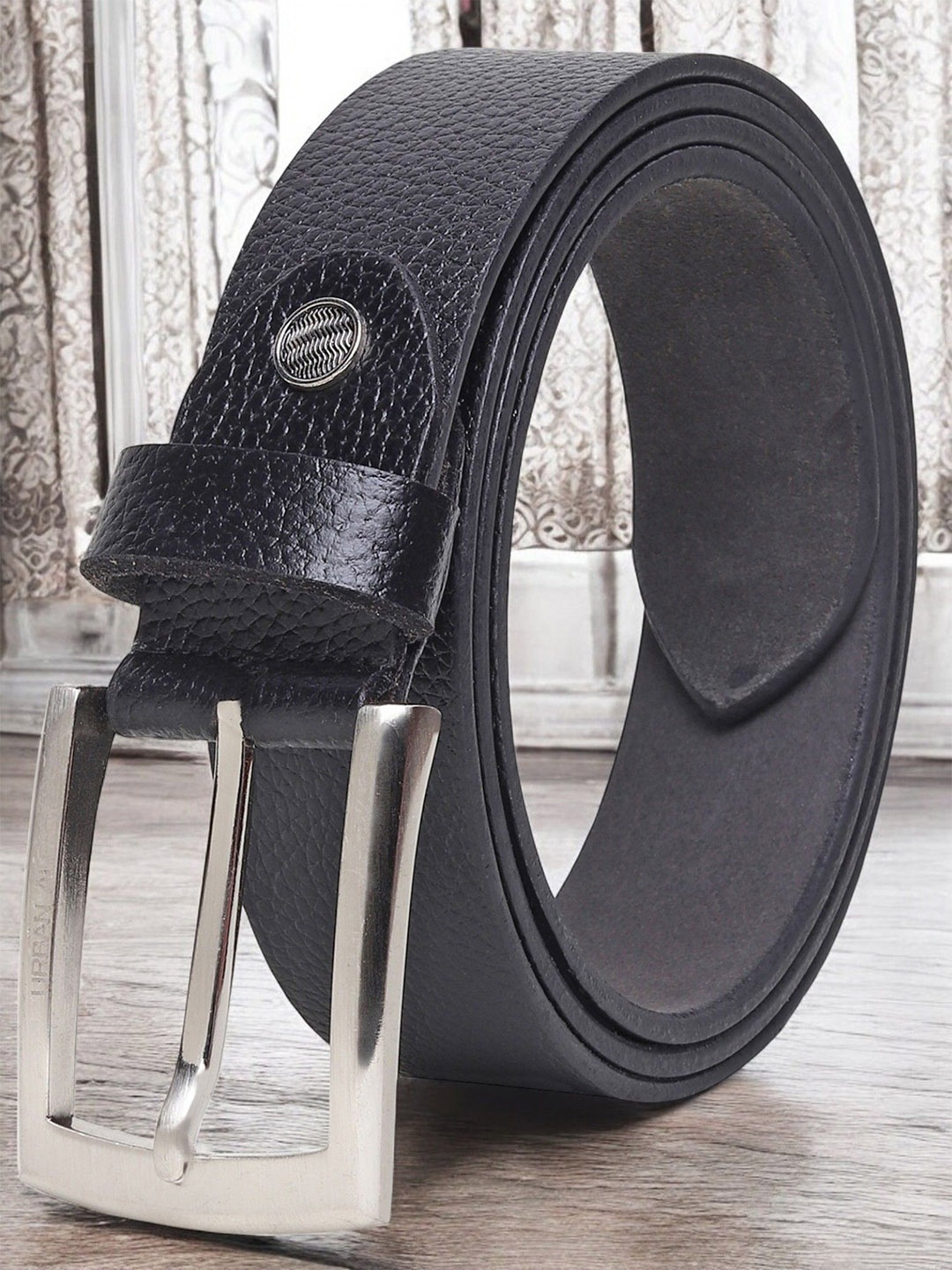 

Metronaut Men Textured Leather Belt, Black