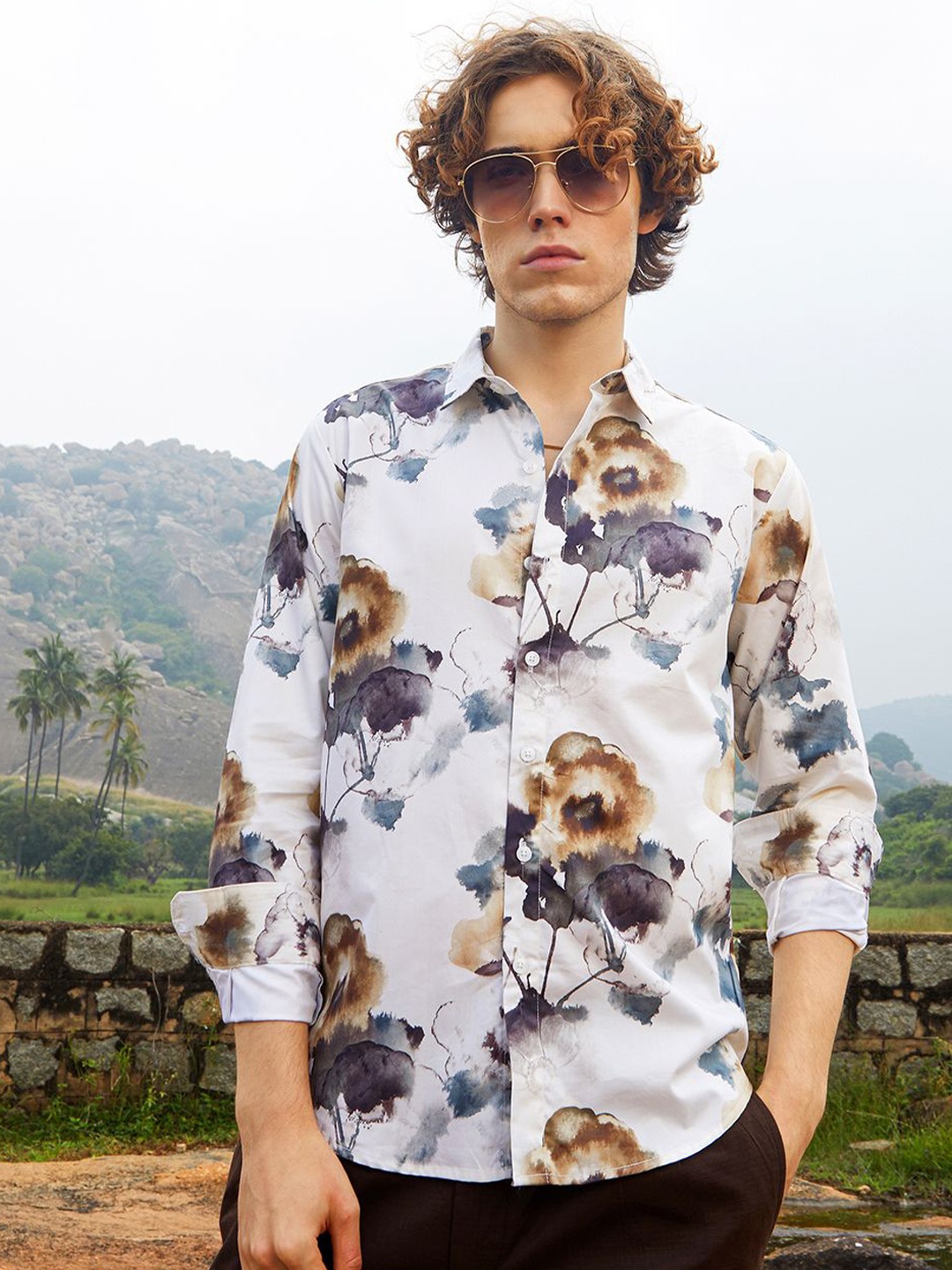 

Campus Sutra Men Comfort Opaque Printed Casual Shirt, Multi
