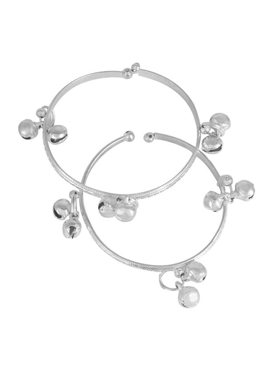 

MEMOIR Unisex Kids 2 Brass Antique Silver-Plated Charm Bracelet