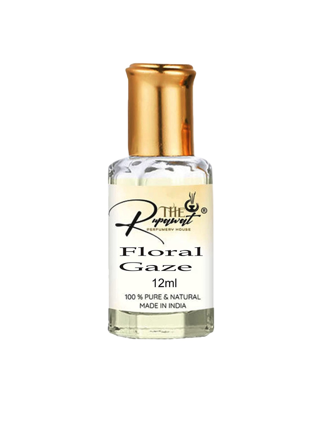 

THE RUPAWAT Perfumery House Floral Gaze 100% Natural & Pure Alcohol Free Attar - 12 ml, Transparent