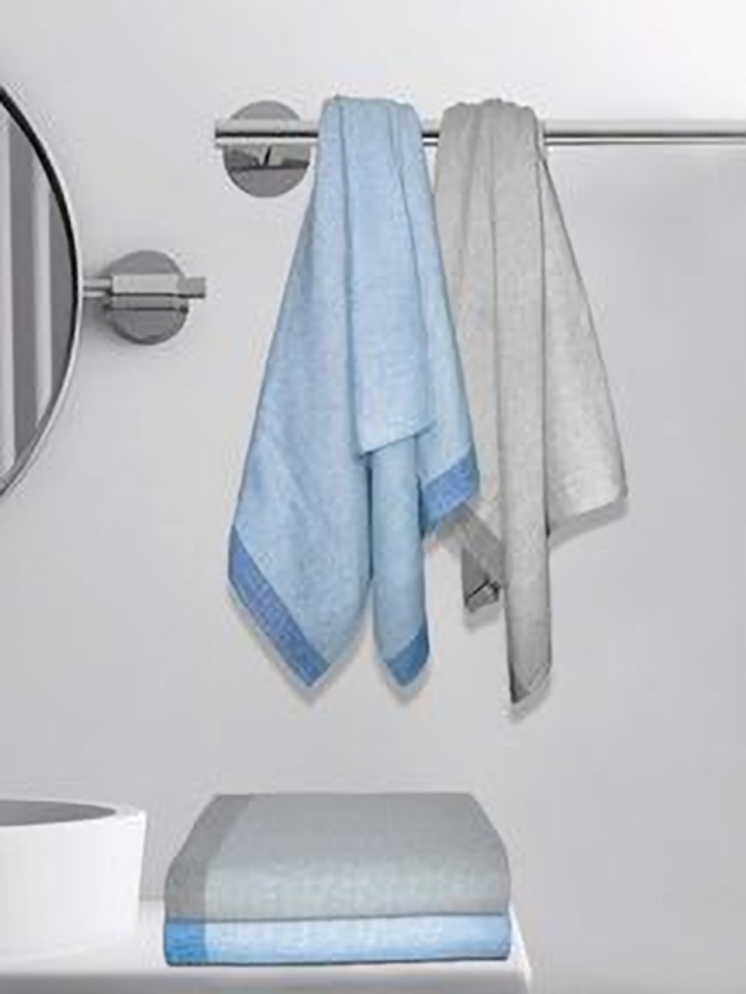 

Aura Blue & Brown 4 Cotton 210 GSM Bath Towel