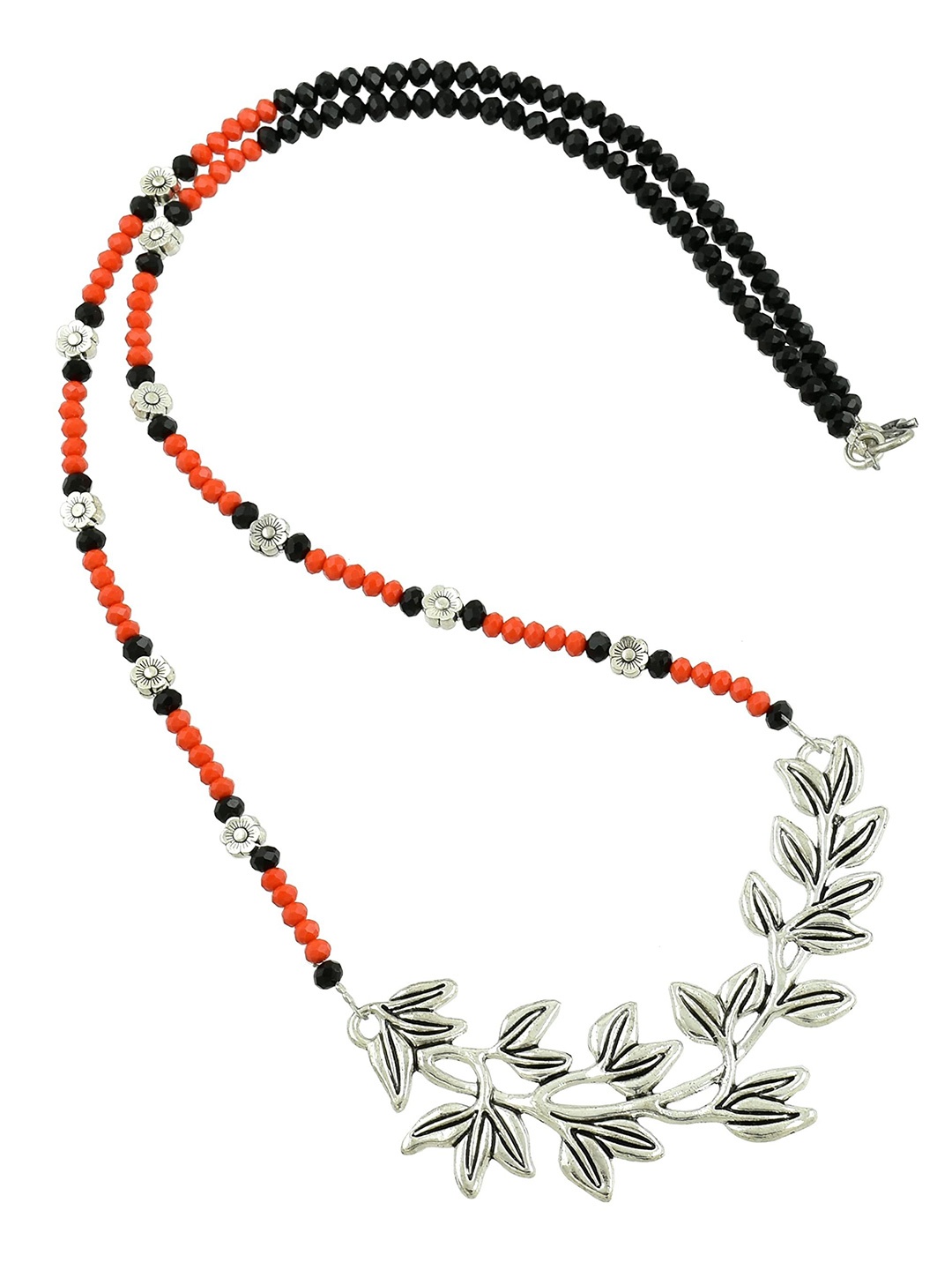 

HIGH TRENDZ Brass Handcrafted Necklace, Orange