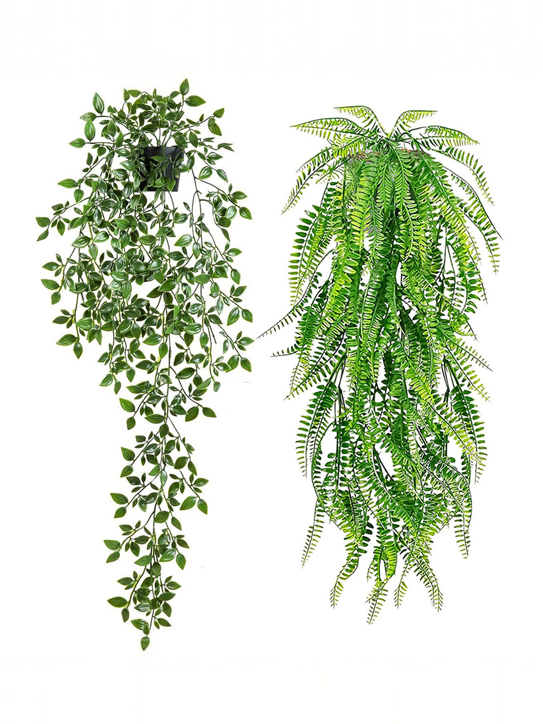 

Ekhasa Green 2 Pieces Hanging Anthurium Artificial Plant With Pot